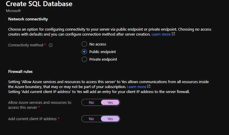 Creating Your First Azure SQL Database And Configure Firewall Settings
