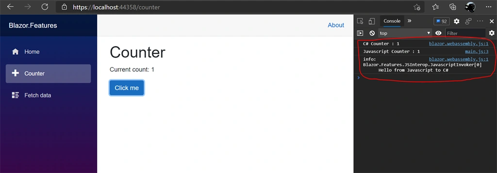.Net 5 Blazor WASM - Calling JavaScript From C# And Vice Versa