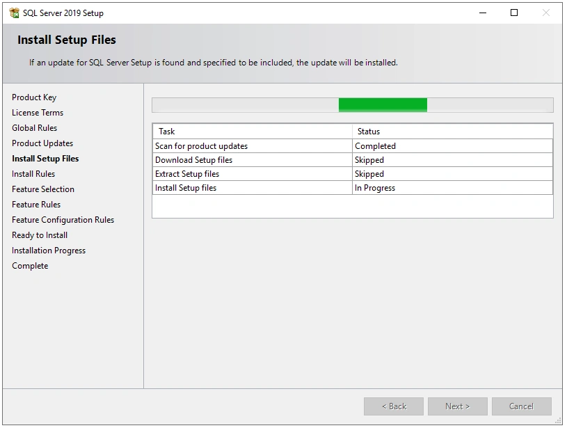Installl Setup Files