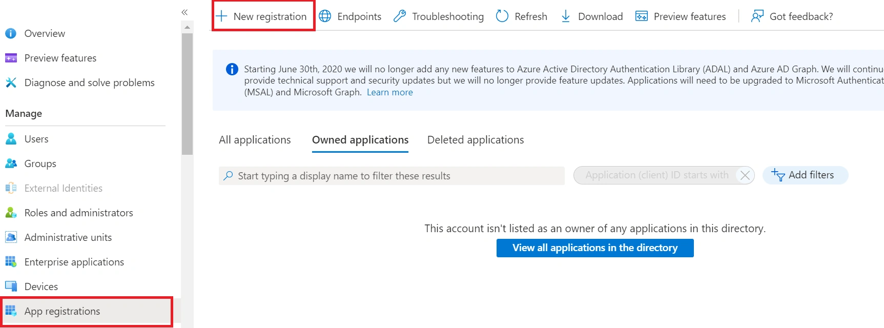 Register app on Azure Active Directory