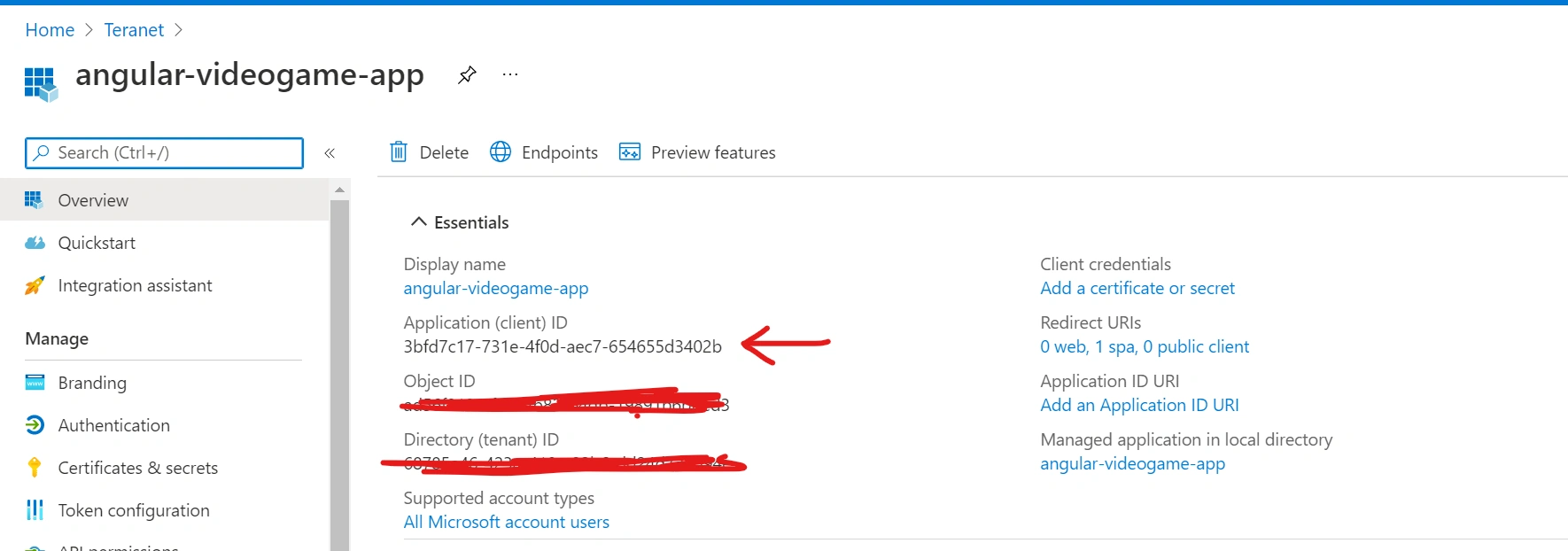 Register app on Azure Active Directory