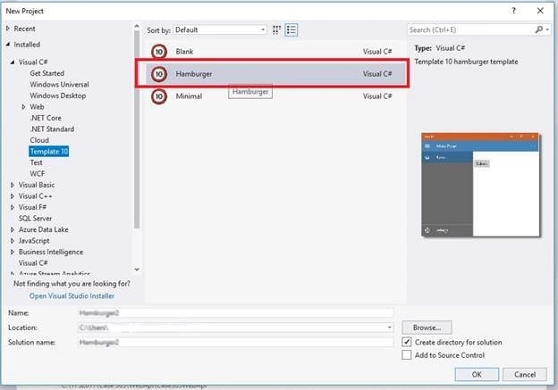 Template 10 for UWP