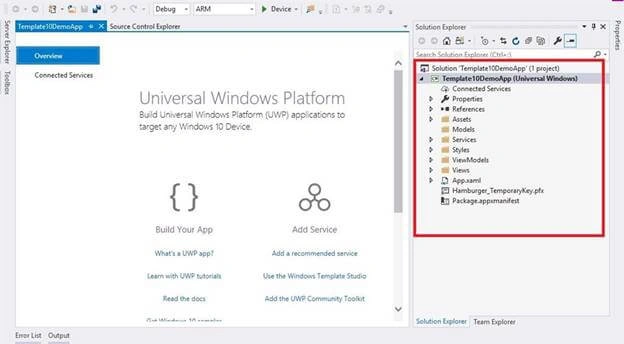 Template 10 for UWP