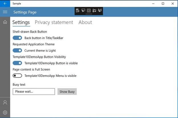 Template 10 for UWP