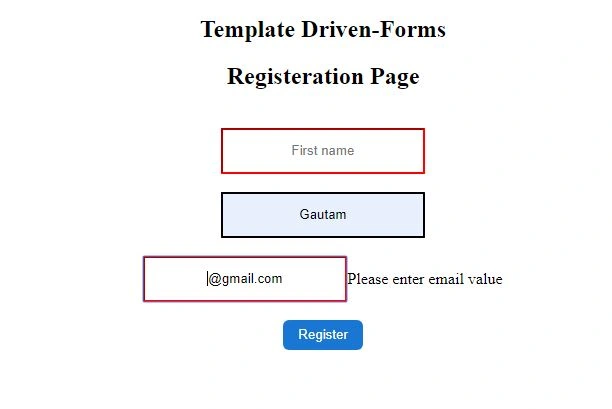 Template-Driven Form With Validations In Angular Using VS Code And Node.js