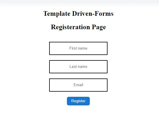 Template-Driven Form With Validations In Angular Using VS Code And Node.js
