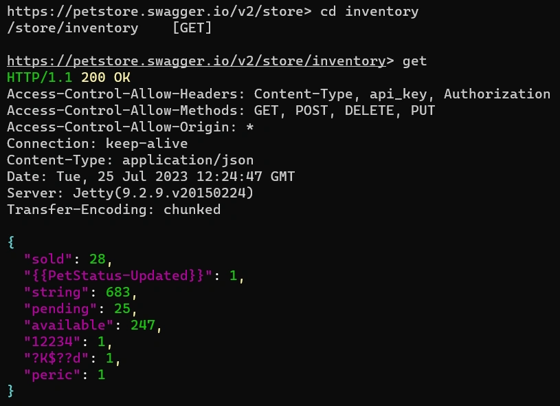 Test Web API using HTTPREPL