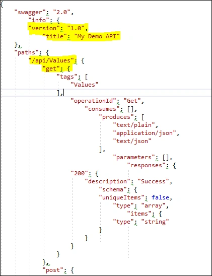 Test your ASP.NET Core web API with Swagger