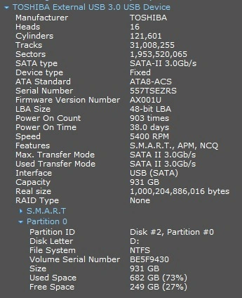 External USB