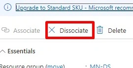 Dissociate