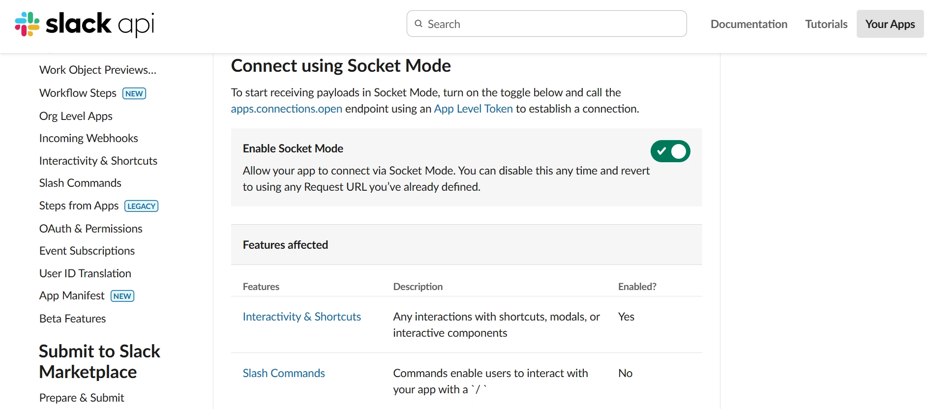 socket mode