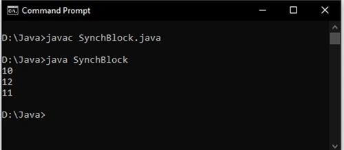 Java Synchronized Block