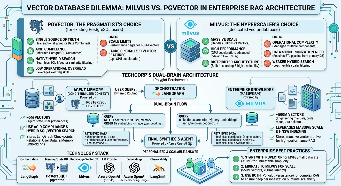 Index Vector Database The Vector DB Dilemma: Milvus vs. pgvector in Enterprise RAG Architecture