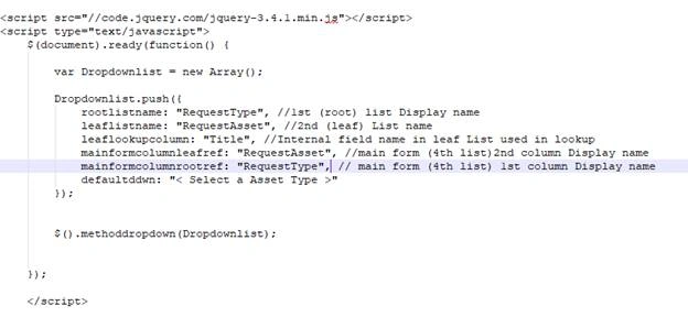 Three Level Cascading Dropdown SharePoint List By Using JavaScript And Script Editor Web Part