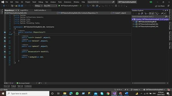 Three Tier Architecture in Asp.net Core 6 Web API