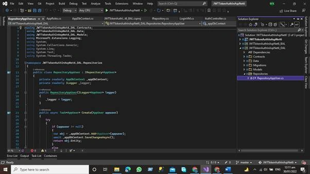 Three Tier Architecture in Asp.net Core 6 Web API