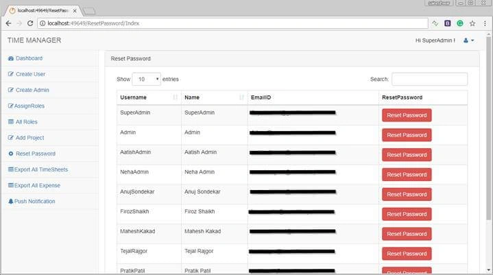 Timesheet Project