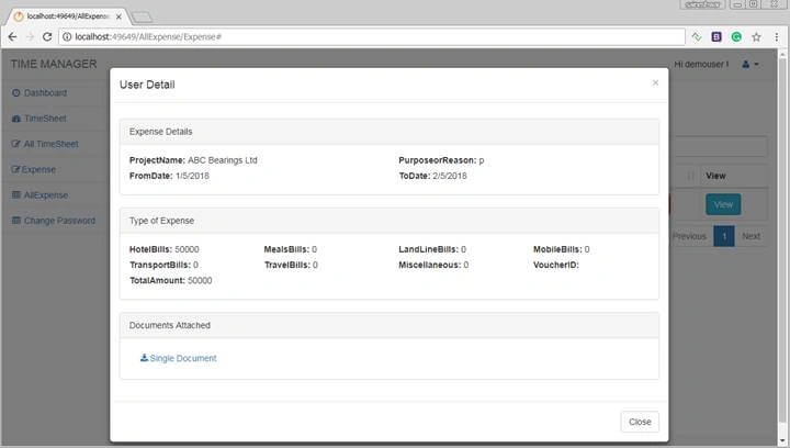 Timesheet Project