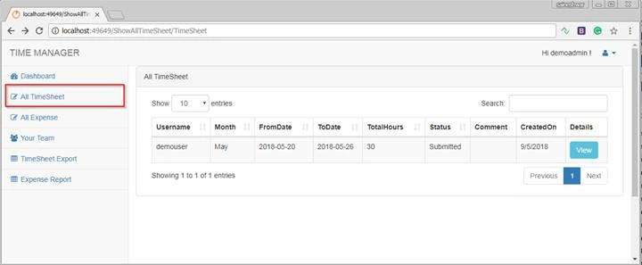Timesheet Project