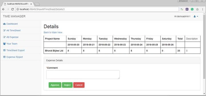 Timesheet Project