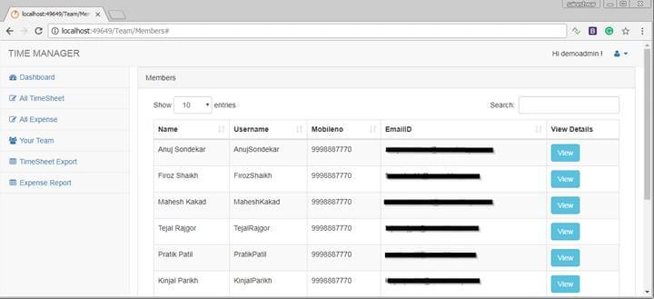 Timesheet Project