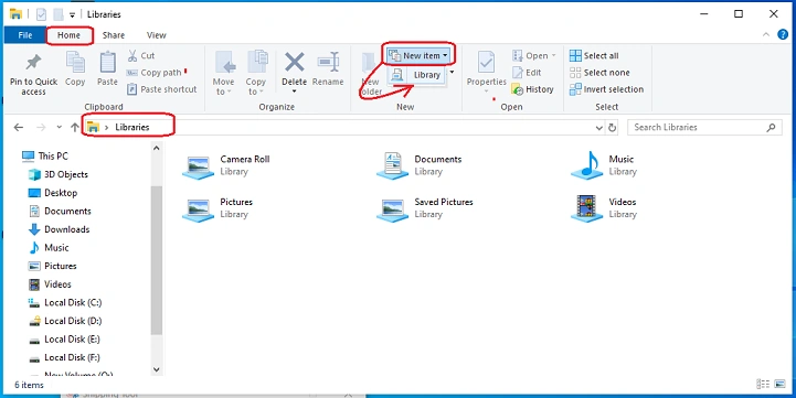 Create libraries