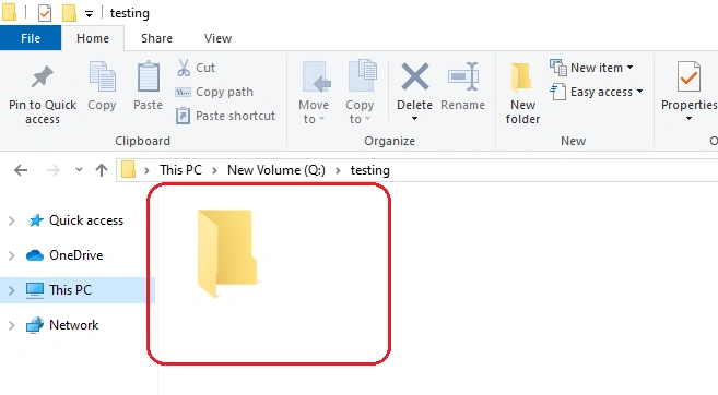 Hidden folder