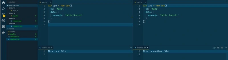 Editor layout