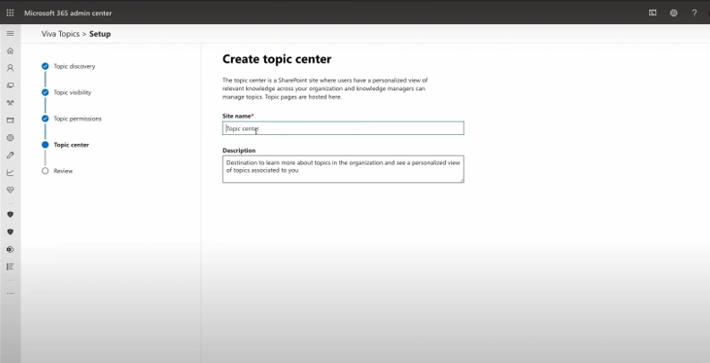 To Set Up Microsoft Viva Topics