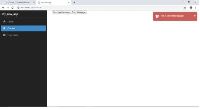 Toastr Like Notification Component In Angular 7