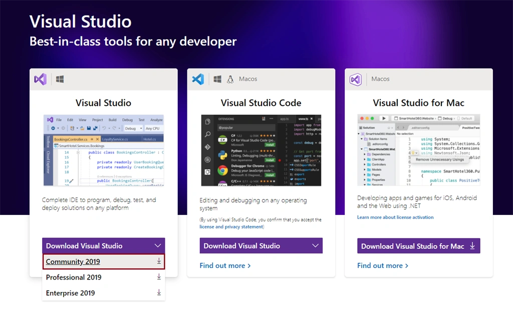 Tools To Work With ASP.NET Core In Visual Studio 2019
