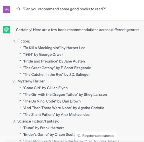 Top 10 ChatGPT prompts