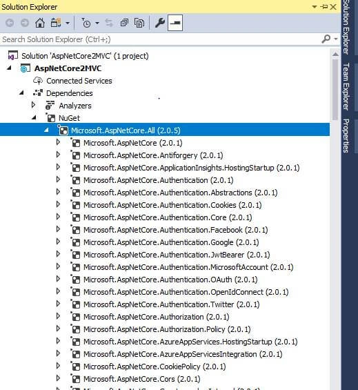 Solution Explorer