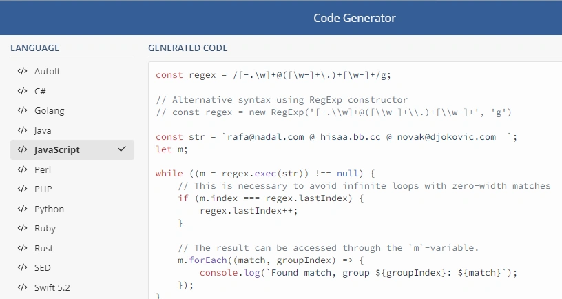 Regex 7 free test tools