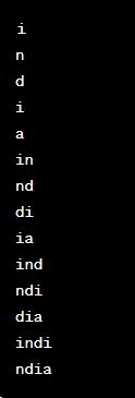string output