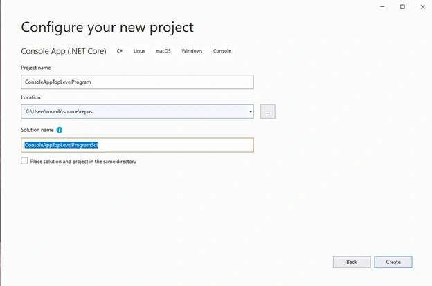 Top Level Programs In C#