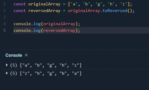 Example with output