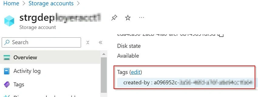 Storage account