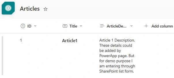 List content