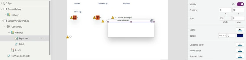 Separator UI 