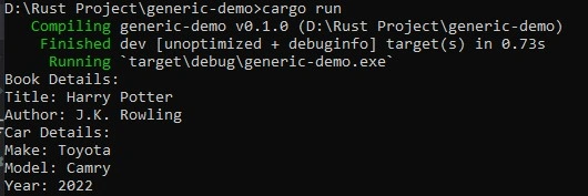 Combining Traits and Generics