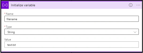 Initialize variable