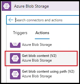 Get blob content