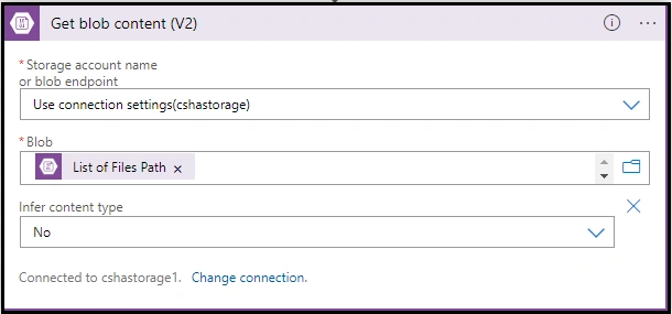 Mapping storage account