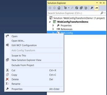 Transform Web.Config