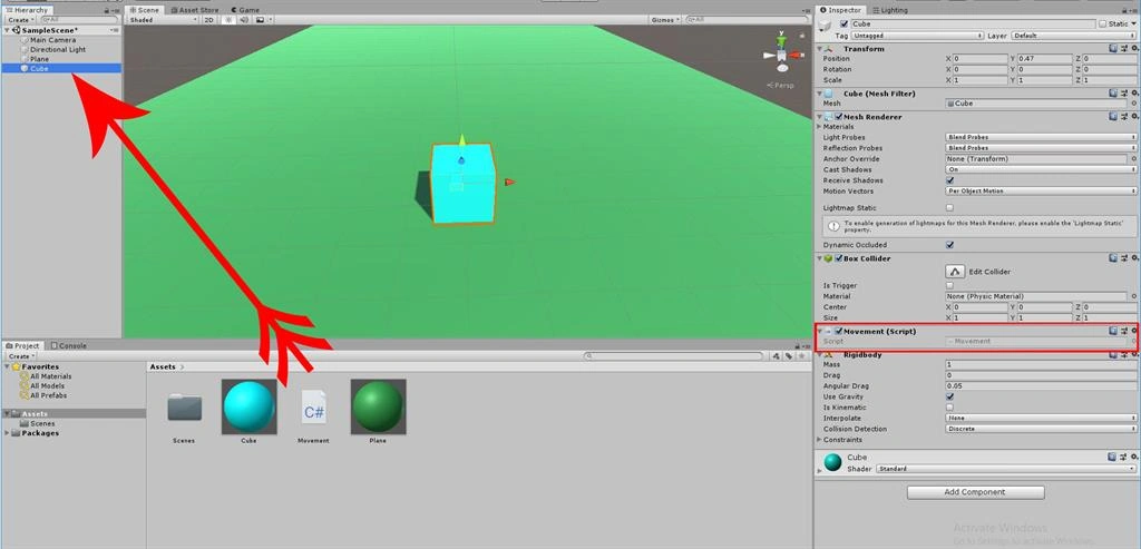 Transforming Objects Movement Using C# Scripts In Unity