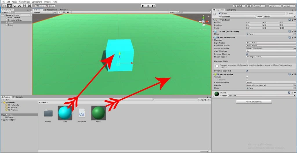 Transforming Objects Movement Using C# Scripts In Unity