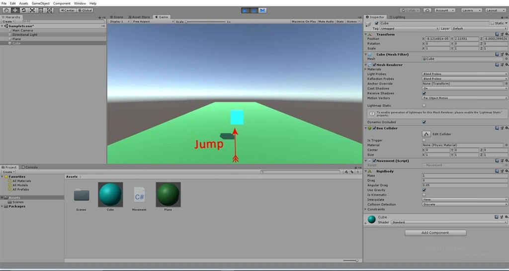 Transforming Objects Movement Using C# Scripts In Unity