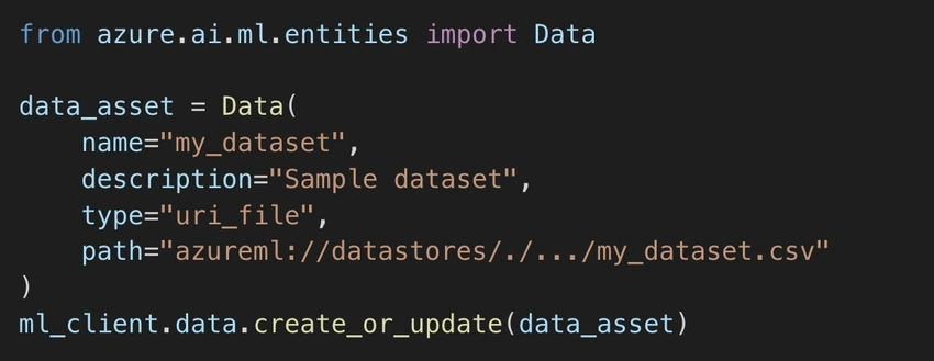 Update data and Model registration
