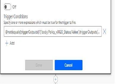 Power Automate Flow - Trigger condition expression - SharePoint Columns Compare and trigger only if not equal